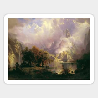 Rocky Mountain Landscape by Albert Bierstadt Magnet